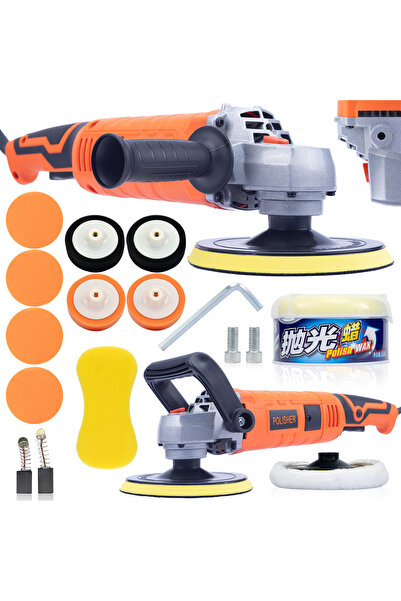 Rosfix Mașină de Polish Orange Butterfly Set | 2500W, 7 Trepte, M14, Ø180mm