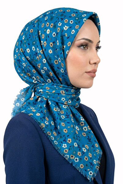 hadiora Women's Floral Patterned Flared Scarf 6502
