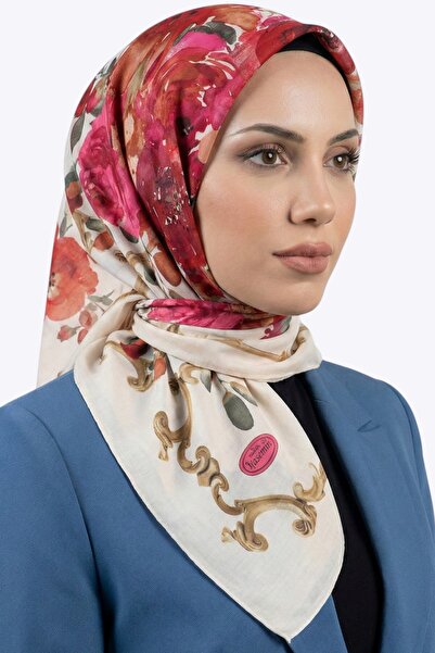 hadiora Women's Ecru Abstract Patterned Stitched Writing Pad