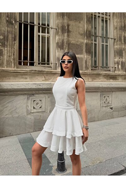 TAYT VEGAS Pera Linen Layered Summer Dress