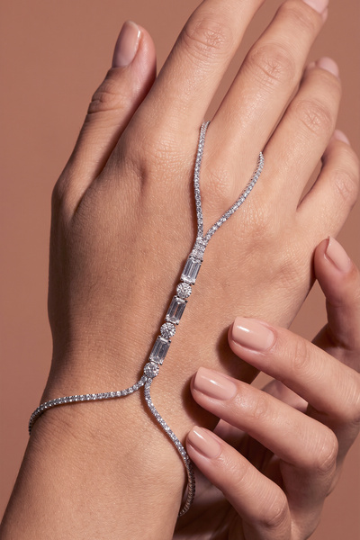 Valmont Accessories Kadın Kristal Taşlı Şahmeran Bileklik Şık El Aksesuarı Iş...