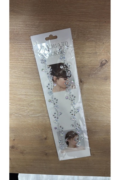 BUCHE saç ve yüz makyajı için kendinden yapışkanlı kristal taşlı sticker