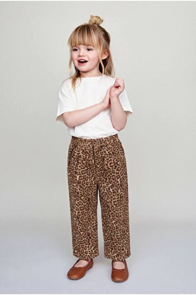 Laciel Prs La'Ciel Paris Girls' Leopard Ballon Jeans and Basic Tshirt Set