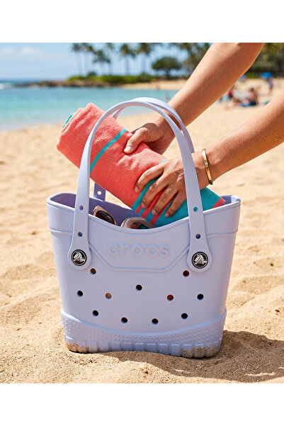 Crocs Μικρή τσάντα παραλίας Eva, πολύχρωμη τσάντα ώμου (Πλάτος: 27 εκ., Ύψος:...