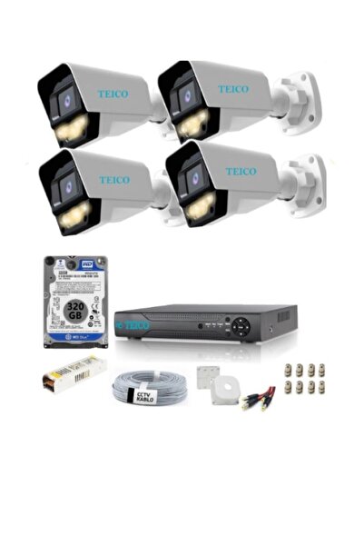 Renkli Güvenlik Kamera Seti Teico- 60145N