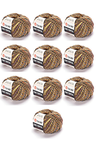 Yarnart Νήμα Πλεξίματος Τροπικό Τζιν 10 Τεμάχια (610) Λεπτό Νήμα Πλεξίματος Α...