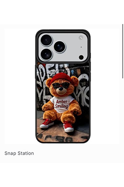 SNAPSTATIONRO Προστατευτική θήκη, MagSafe, iPhone 17 PRO MAX - Cute_Monkey_Black