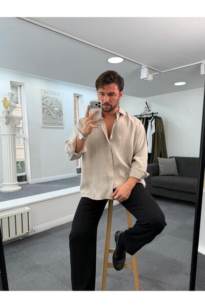UTTBASİC LK Oversize Modal Gömlek