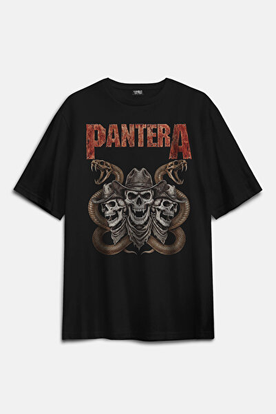 Kendim Seçtim Μπλουζάκι Unisex με στάμπα Pantera Metal Music Skull Skull, Ove...