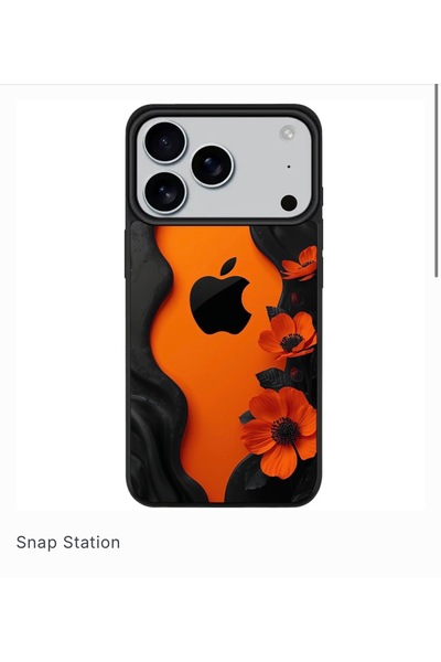 SNAPSTATIONRO Husa de protectie, MagSafe, iPhone 17 PRO MAX - Apple_Flowers_O...