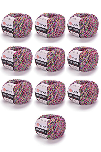 Yarnart Νήμα Πλεξίματος Τροπικό Τζιν 10 Τεμάχια (621) Λεπτό Νήμα Πλεξίματος Α...