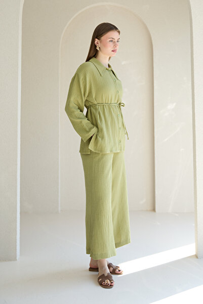 Melike Tatar Σετ πουκάμισο μουσελίνας 32-2821