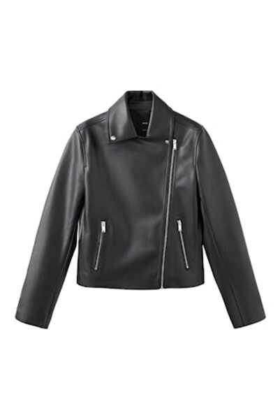 Gosse Γυναικείο Μπουφάν Μηχανόβιου, MNG, Δερμάτινο, Μαύρο, Μέγεθος S