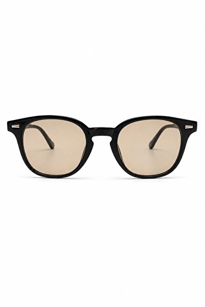 TomyHelf Siyah Çerçeveli Unisex Güneş Gözlüğü Nut Cam UV400 Premium Şık Model
