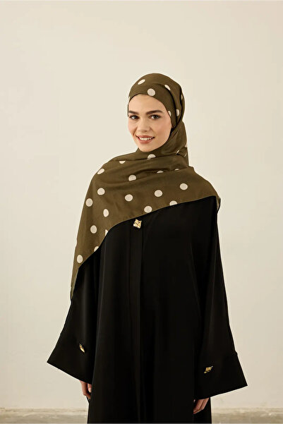 Elite Scarf Puantiye Desen Lina Şal