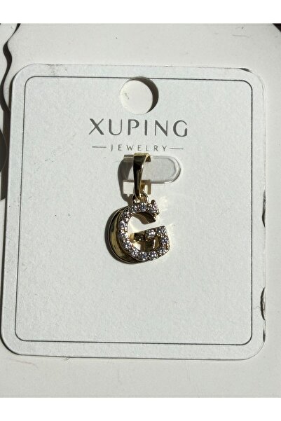 XUPING JEWELRY G Harf Çelik Gold Renk Kolye Ucu