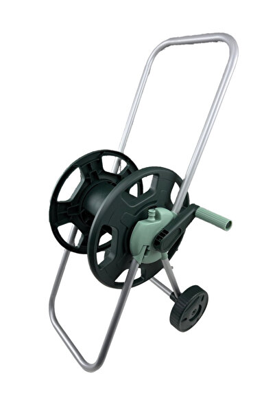 Bahçem Premium Kalite Sehpalı Hortum Toplama Makarası 1/2'' 60mt Hortum Kapas...