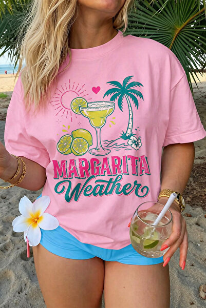 Velostra Women's Margarita Printed Oversize Comfortable Daily Use Combed Cott...