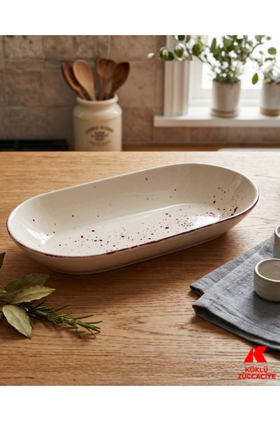 Köklü Züccaciye 30 cm Kayık Tabak