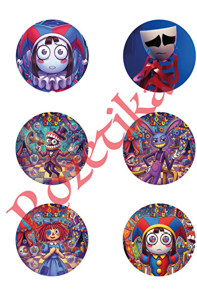 SemiramiS Rozet TADC The Amazing Digital Circus Anime Animasyon Çanta Rozet İ...