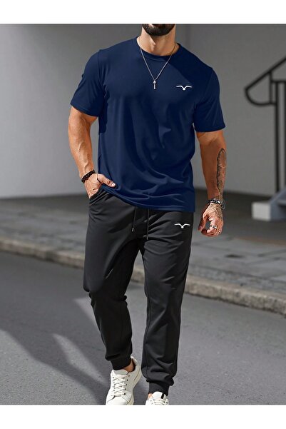 PAVRO Unisex Oversize Σετ Φόρμας με Μικτό Σχέδιο και Στάμπα, Άνετο Σετ Φόρμας...