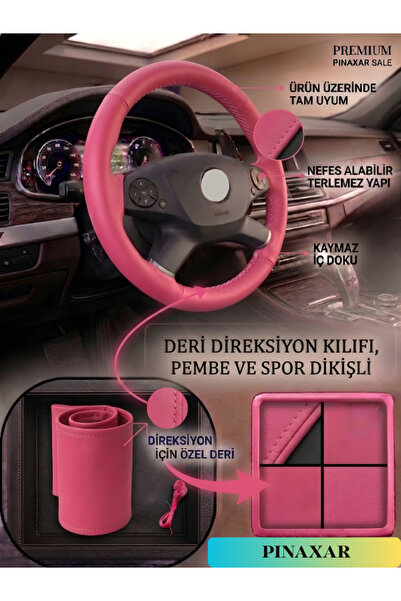 pınaxar Tüm Araç Modelleriyle Uyumlu Dayanıklı Suni Deri Direksiyon Kılıfı - ...