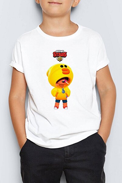 Morinna Tricou pentru copii cu imprimeu Brawl Stars Leon Mr-3