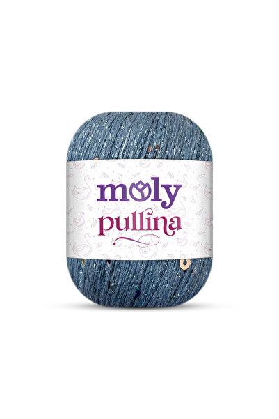 Moly Pullina Kuka Simli Pullu Örgü İpi 50 gr 145 metre 1 Adet Color:06