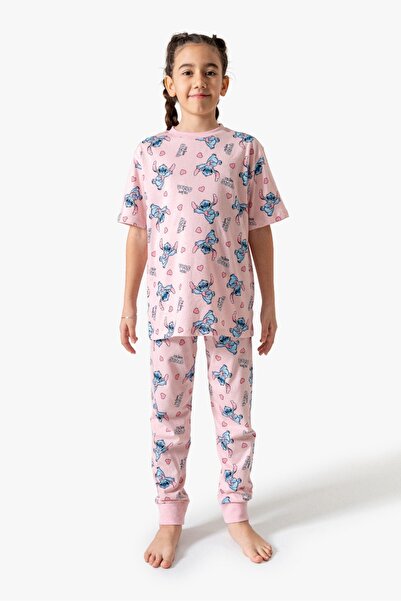 Esrabutik 100% Cotton Girls' Pajama Set – Cute Character Pattern