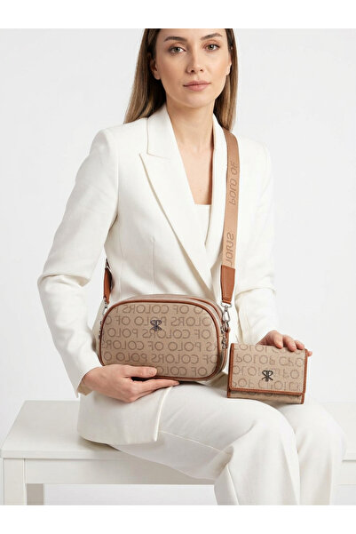 Çanta Trend Γυναικεία τσάντα μονόγραμμα μεσαίου μεγέθους 5 θέσεων Polo Of Colors