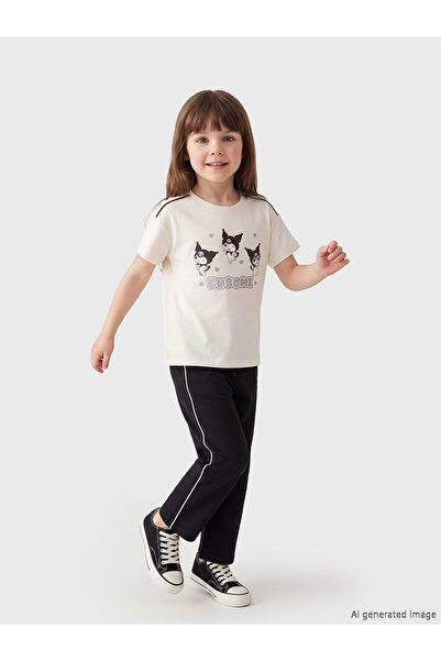 LC Waikiki Nevavm Kuromi Printed Girls' Set with Difference