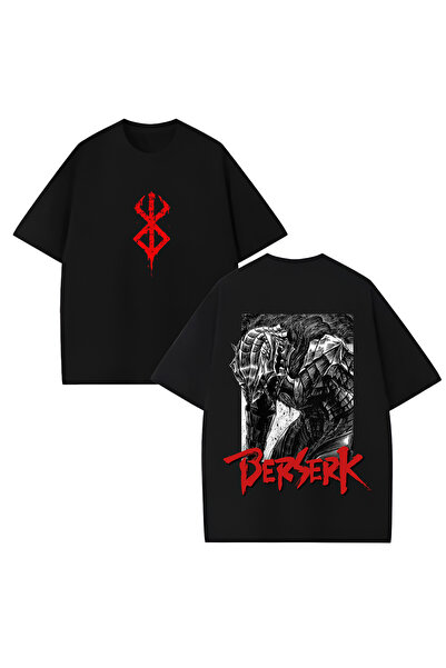 MAGORS Μπλουζάκι Berserk Anime Saga με στάμπα, unisex, oversized κοπή, 100% β...