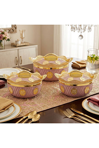 Seagull Blossom Hotpot Casserole Set – 3 Pieces (1L, 2L, 3L)