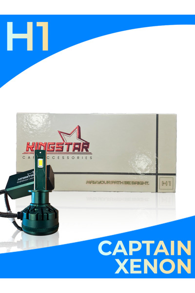 KNG H1 LED Xenon Far Ampulü | KINGSTAR CAPTAIN Serisi | 12.000 Lumen | Beyaz Işık | CANBUS