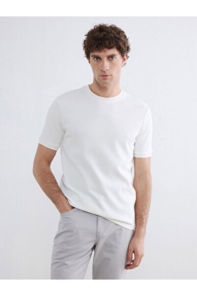LC Waikiki Nevavm Differential Oval Collar Men's T-Shirt