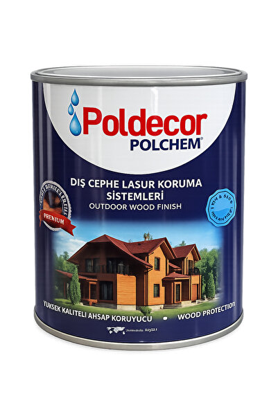 Polchem Poldecor Su bazlı Vernikli Ahşap Koruyucu Şeffaf 0.75L