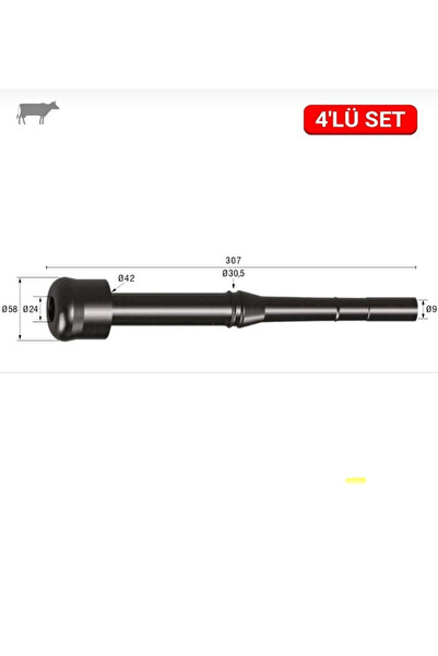 Melasty Memelik lastiği (kauçuk) 4lü set