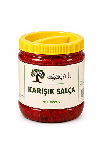 Ağaçaltı Karışık Antep Salçası 1000 Gr, Domates Biber Karışık Salça, Katkısız...