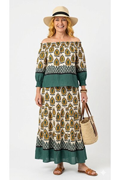 Park Moda Σετ Μπλούζα-Φούστα 100% Βαμβάκι