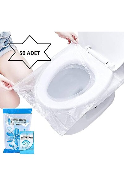 Hesaplishoping Hijyenik Klozet Kapağı Poşeti Örtüsü 50 Adet İş Ev Seyahat Oku...
