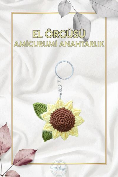 Ma'Vessa Χειροποίητο πλεκτό μπρελόκ Amigurumi Günebakan - Δώρο και διακοσμητι...