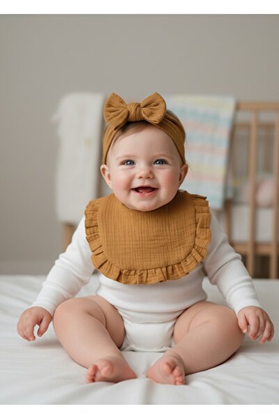 Babyqlo Newborn Baby Bib and Headband Set