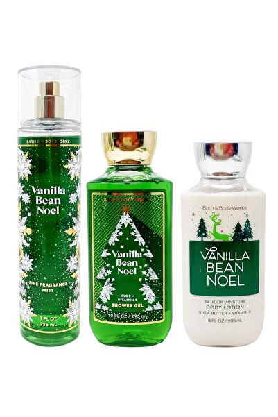 Bath & Body Works مجموعة هدايا عيد الميلاد من الفانيليا المكونة من 3 قطع