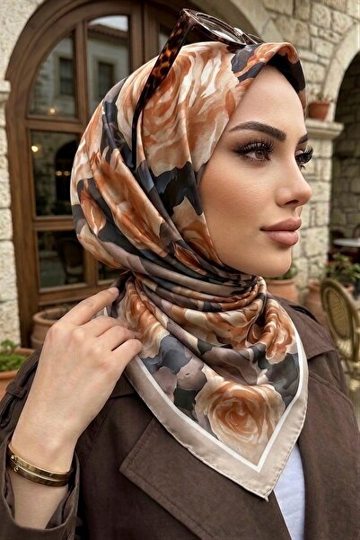 İmajButik Μαλακό κασκόλ με σχέδιο βιζόν