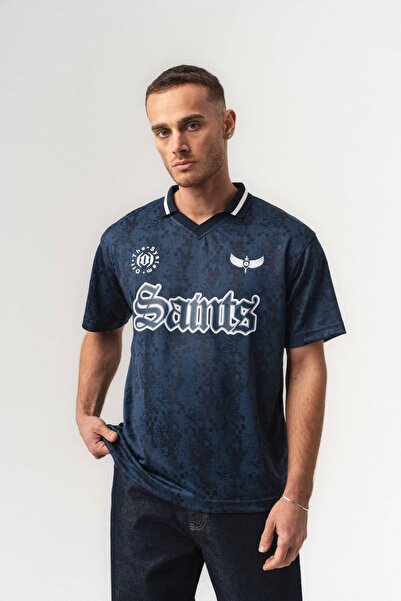 go gang own Φανέλα Saints με γιακά πόλο, oversized, τύπου jersey T-shirt