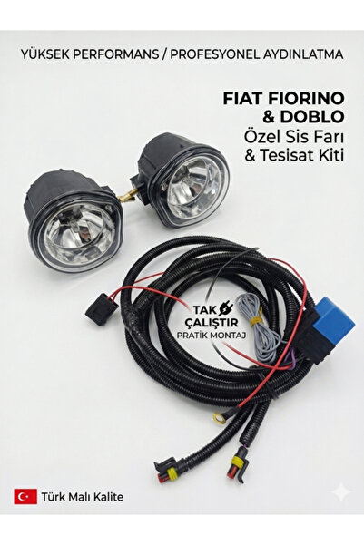 GÜRKAR FİORİNO DOBLO LİNEA SİS FARI VE TESİSAT KABLOSU TAK ÇALIŞTIR RÖLE VE A...