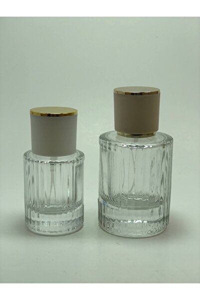 ANADOLU PARFÜM 2'li Cam Parfüm Şişesi Seti - 30 ml & 50 ml Kristal Kesim Deko...