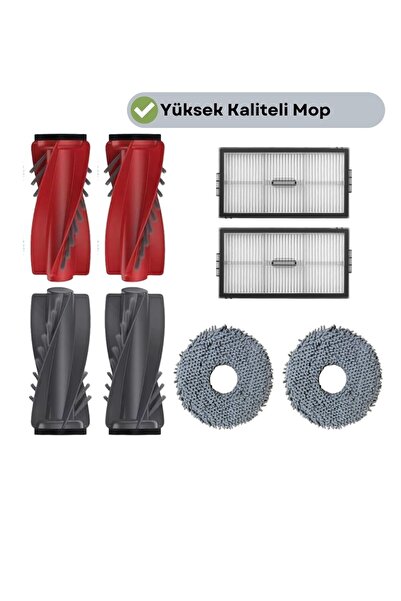 robotyedek Σετ σφουγγαρίστρας με φίλτρο Hepa και συμβατή βούρτσα Roborock QRe...