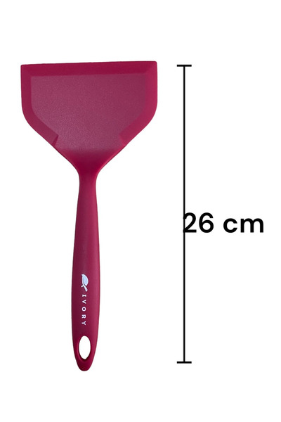 Perağ Ivory Heat Resistant Silicone Colander Spoon Spoon Spatula Set 6 Pieces