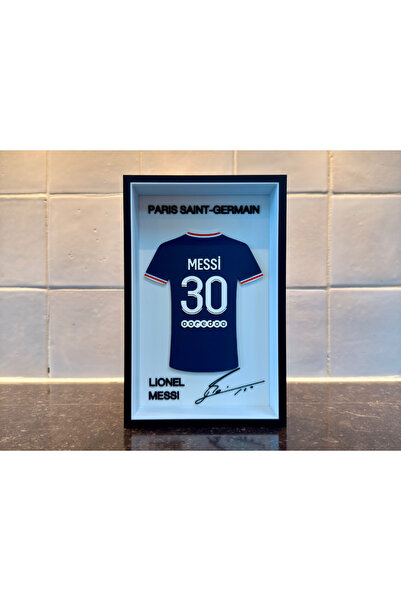 NadarStudio Messi Tüm Formalar Tasarım Kişiye Özel Forma Çerçevesi 22x14 | De...